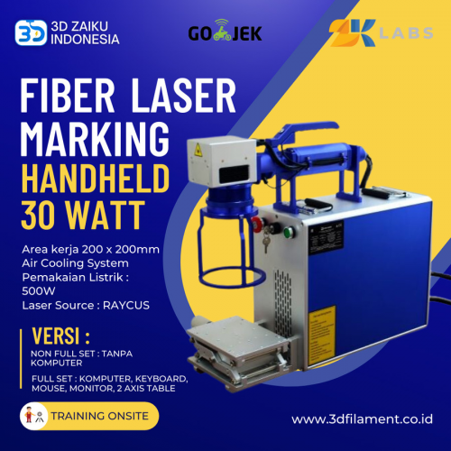 Zaiku Industrial Fiber Laser Marking Handheld Portable Raycus 30 Watt - Tanpa Komputer